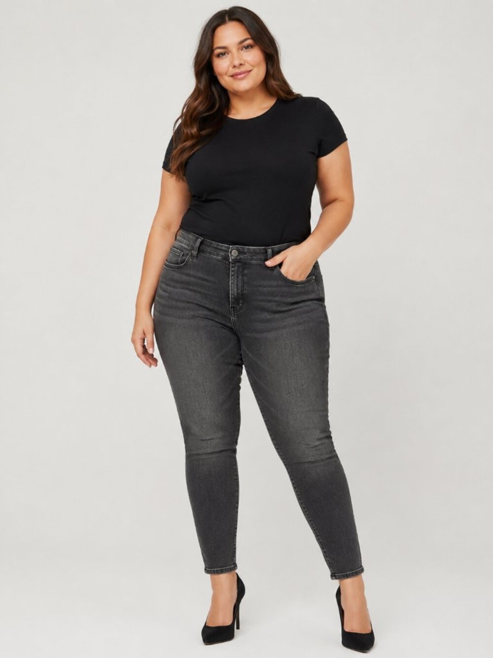 Old Navy Rockstar Super Skinny Built-In Warm Gray Wash Jeans Women’s Plus Sz 22
